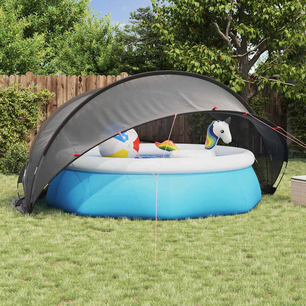Pooldome Zwart 405 x 405 x 192 cm 185T polyester met PU-coating is nu te koop bij PeponiXL, paradijselijk wonen!