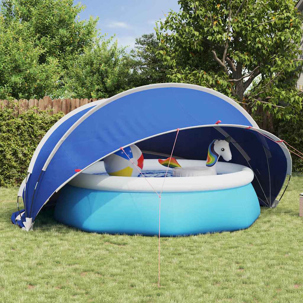 Pooldome Blauw 472 x 460 x 229 cm 185T polyester met PU-coating is nu te koop bij PeponiXL, paradijselijk wonen!