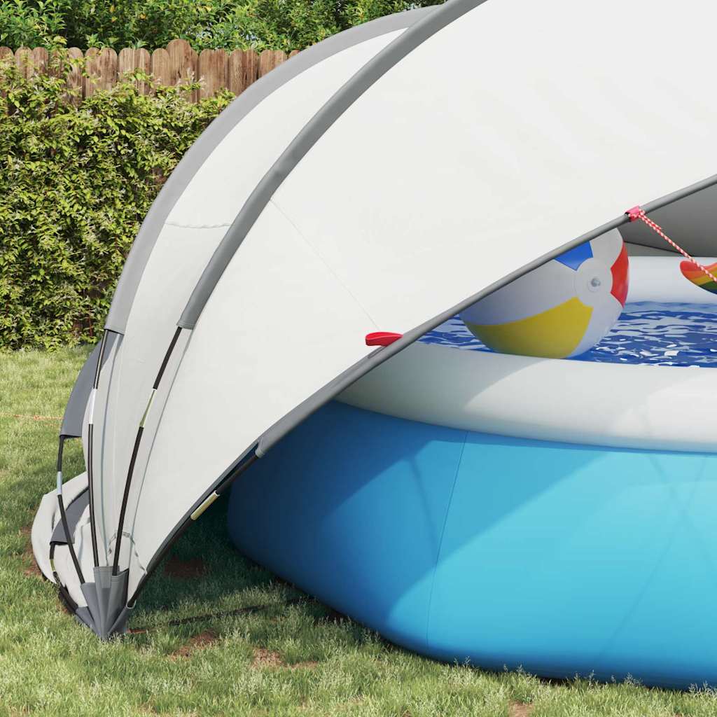 Pooldome Grijs en Oranje 472 x 460 x 229 cm is nu te koop bij PeponiXL, paradijselijk wonen!