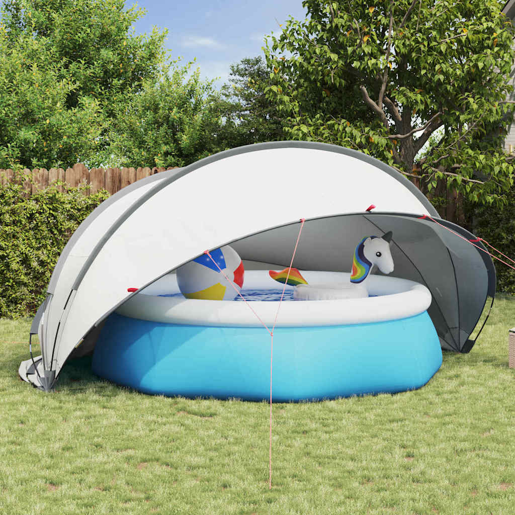Pooldome Grijs en Oranje 472 x 460 x 229 cm is nu te koop bij PeponiXL, paradijselijk wonen!