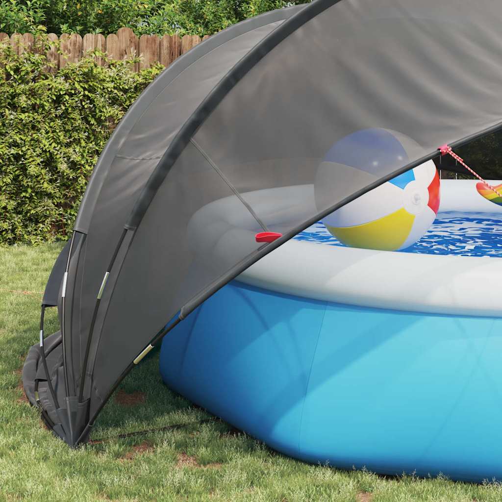 Pooldome Zwart 472 x 460 x 229 cm 185T polyester met PU-coating is nu te koop bij PeponiXL, paradijselijk wonen!