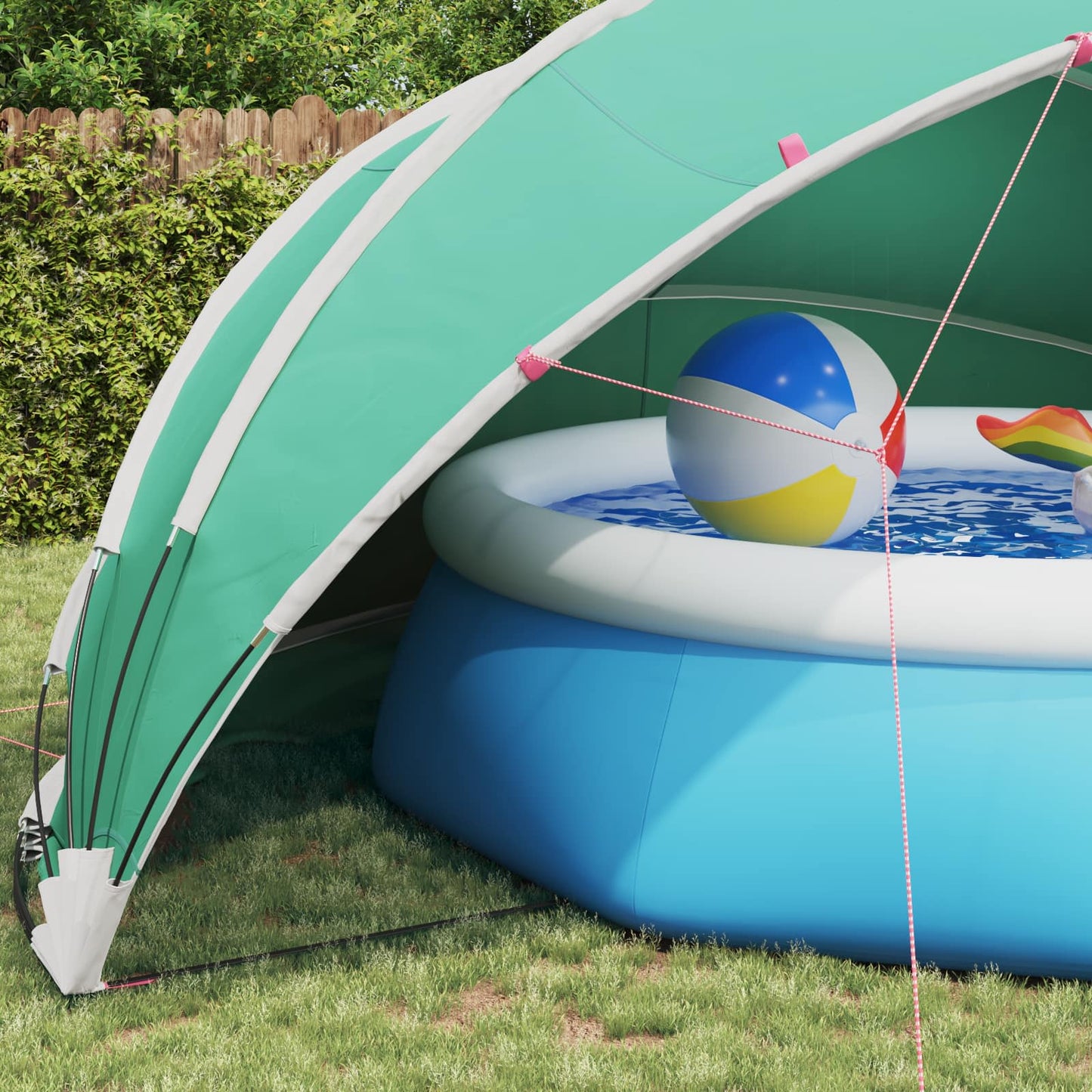 Pooldome Blauw 546 x 516 x 250 cm 185T polyester met PU-coating is nu te koop bij PeponiXL, paradijselijk wonen!