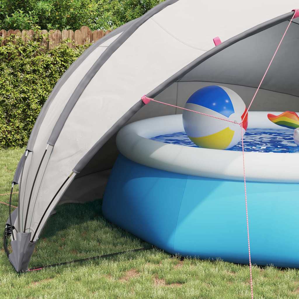 Pooldome Grijs en Oranje 546 x 516 x 250 cm is nu te koop bij PeponiXL, paradijselijk wonen!