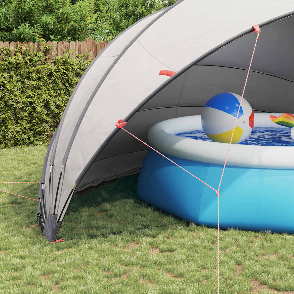 Pooldome Grijs en Oranje 592 x 590 x 275 cm is nu te koop bij PeponiXL, paradijselijk wonen!