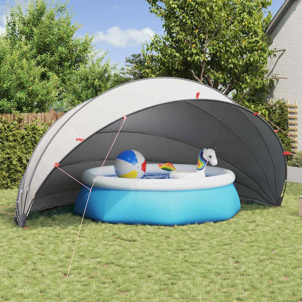 Pooldome Grijs en Oranje 592 x 590 x 275 cm is nu te koop bij PeponiXL, paradijselijk wonen!