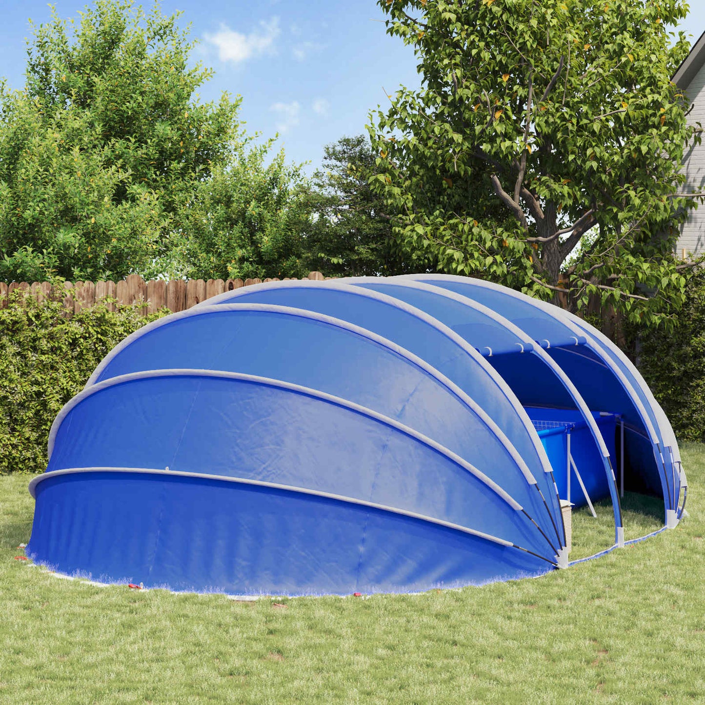 Zwembad Tent Koepel Groen 640 x 432 x 205 cm is nu te koop bij PeponiXL, paradijselijk wonen!