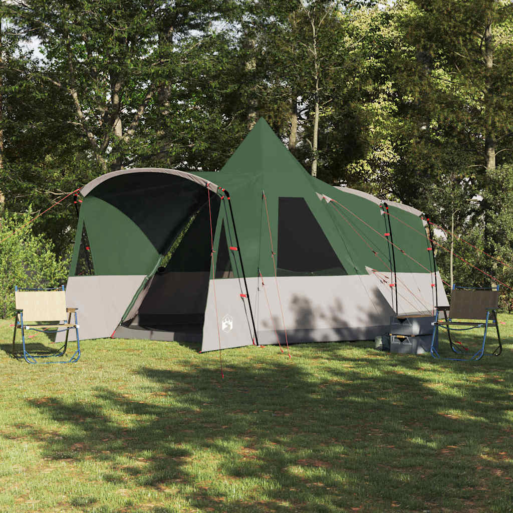 Teepee Tent 8-Persoon met dak Groen 720 x 465 x 295 cm is nu te koop bij PeponiXL, paradijselijk wonen!