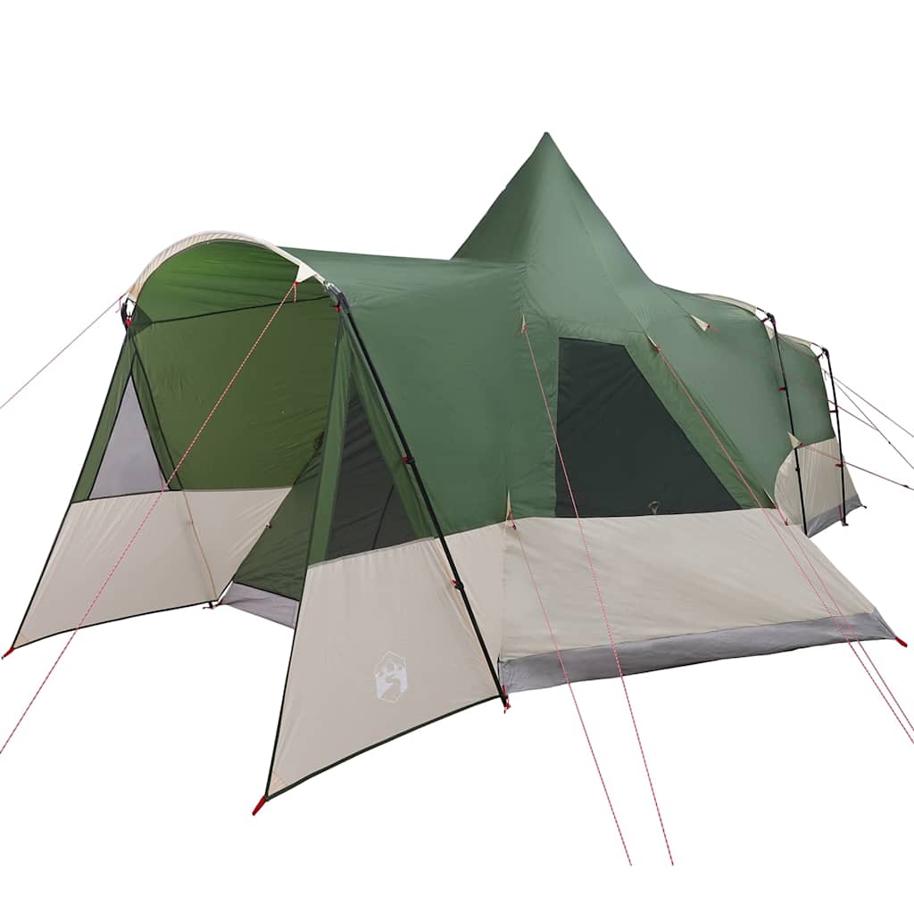 Teepee Tent 8-Persoon met dak Groen 720 x 465 x 295 cm is nu te koop bij PeponiXL, paradijselijk wonen!