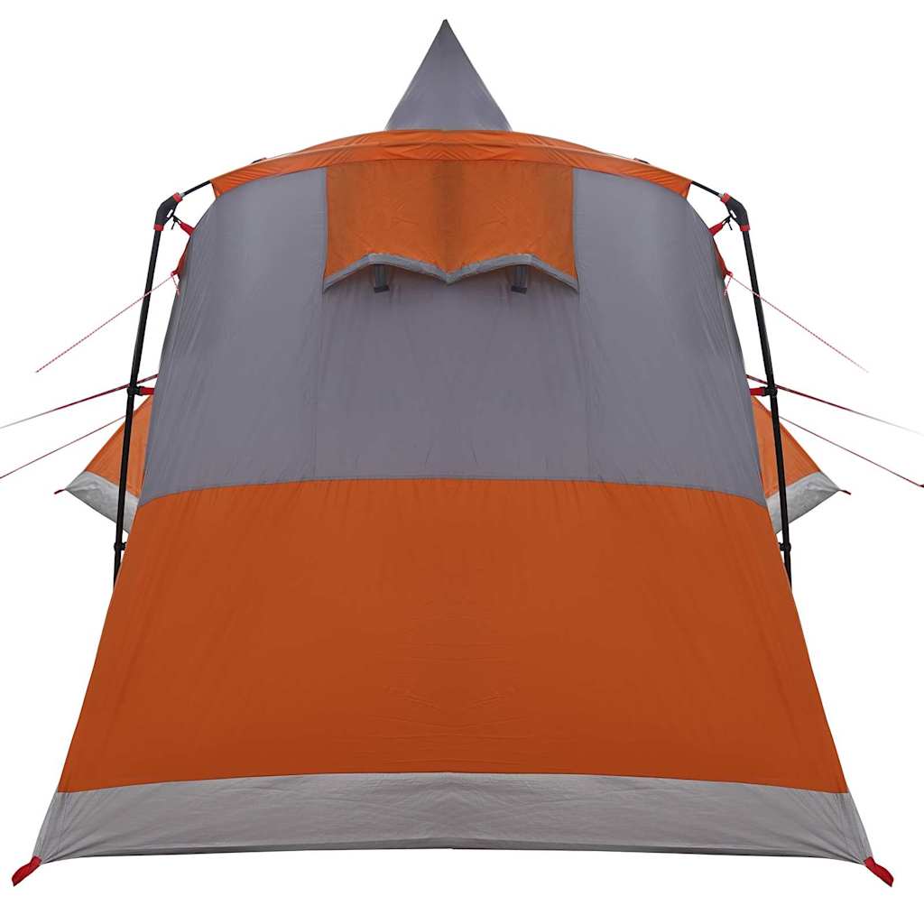 Teepee Tent 8-Persoon Grijs en Oranje 720 x 465 x 295 cm is nu te koop bij PeponiXL, paradijselijk wonen!