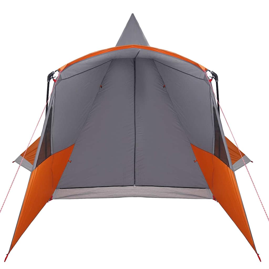 Teepee Tent 8-Persoon Grijs en Oranje 720 x 465 x 295 cm is nu te koop bij PeponiXL, paradijselijk wonen!