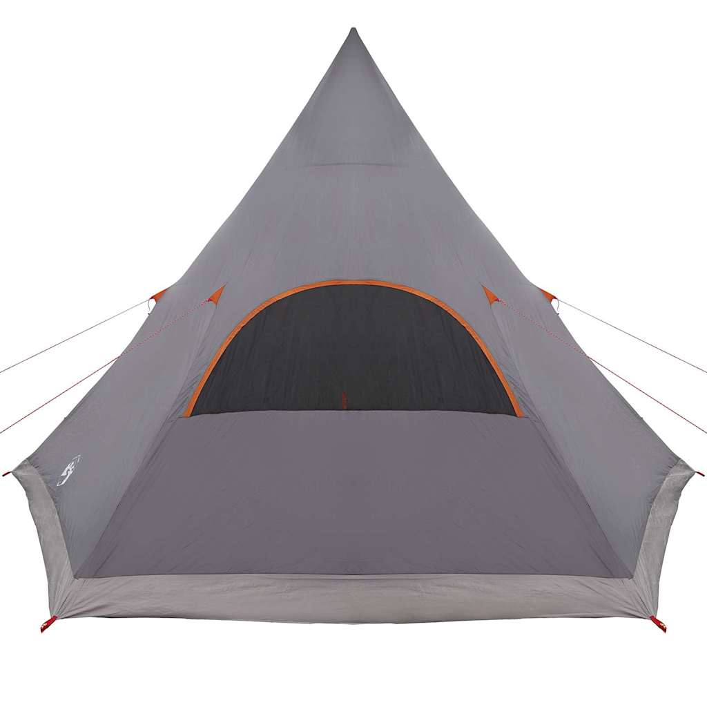 Teepee Tent 5-Person met dak Grijs en Oranje 545 x 450 x 295 cm is nu te koop bij PeponiXL, paradijselijk wonen!
