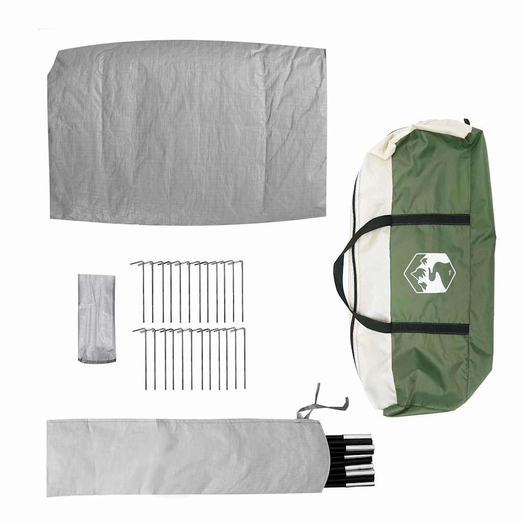 Tunnel Tent 8-Person met dak Groen 710 x 460 x 245 cm is nu te koop bij PeponiXL, paradijselijk wonen!