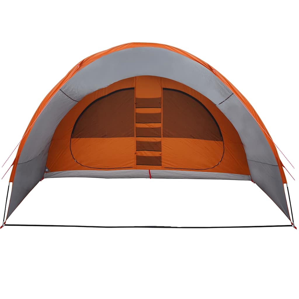Tunnel Tent 8-Person met dak Grijs en Oranje 710 x 460 x 245 cm is nu te koop bij PeponiXL, paradijselijk wonen!