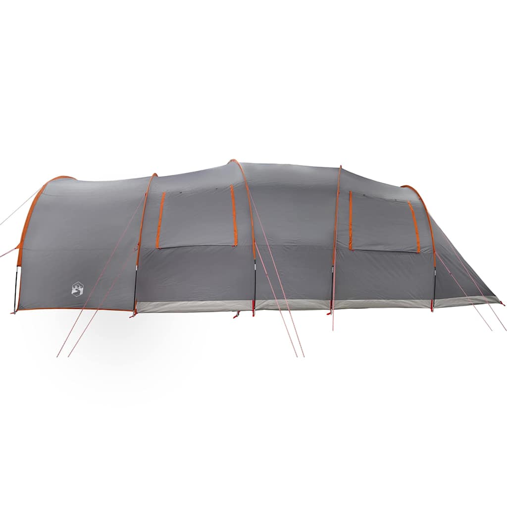 Tunnel Tent 8-Person met dak Grijs en Oranje 710 x 460 x 245 cm is nu te koop bij PeponiXL, paradijselijk wonen!