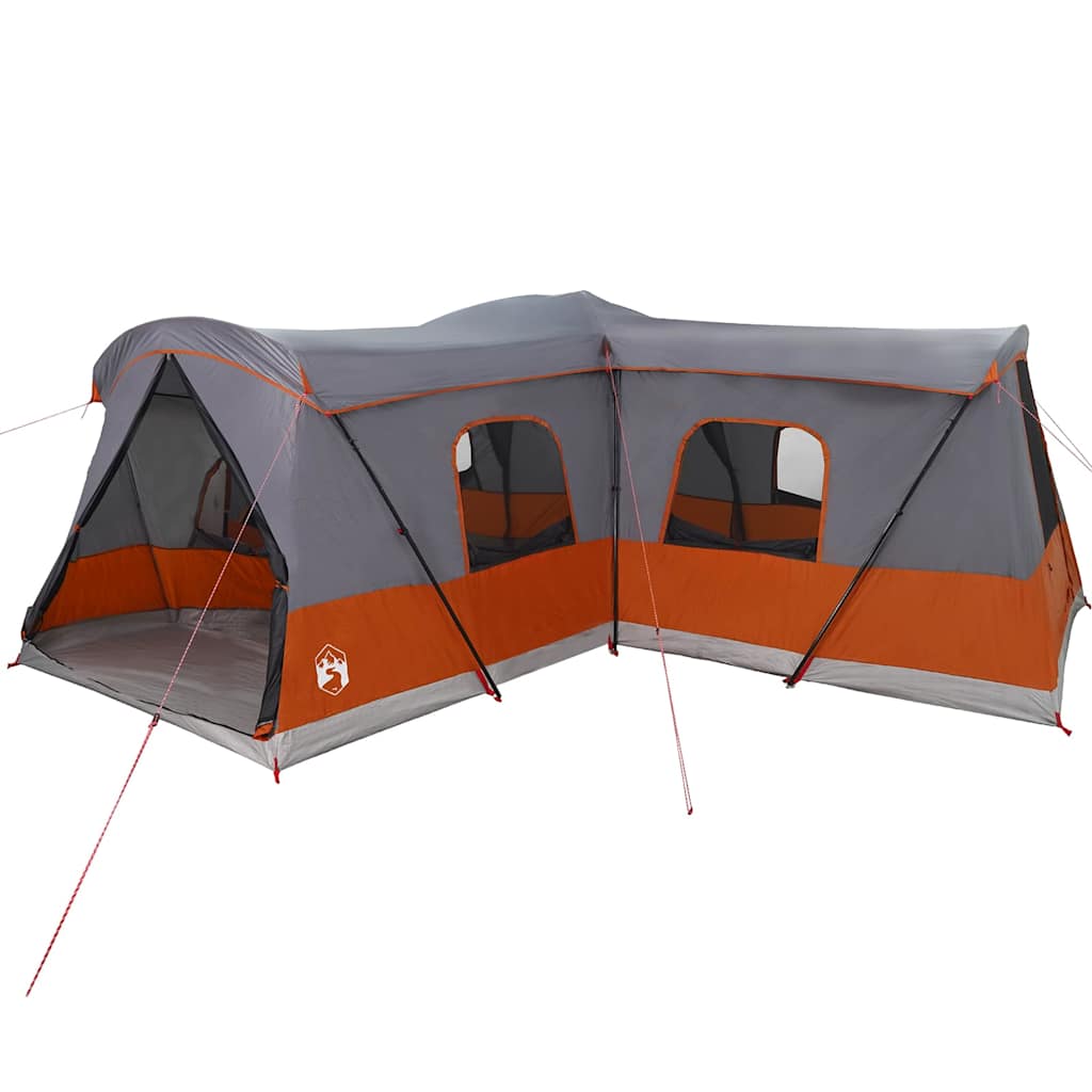 Tent voor 16 personen Grijs en Oranje 680 x 510 x 210 cm is nu te koop bij PeponiXL, paradijselijk wonen!