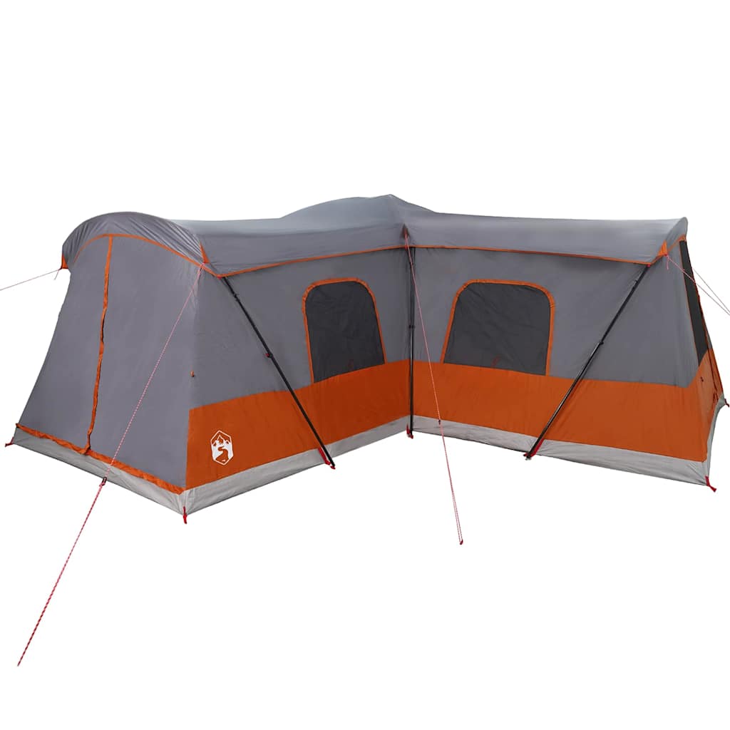Tent voor 16 personen Grijs en Oranje 680 x 510 x 210 cm is nu te koop bij PeponiXL, paradijselijk wonen!