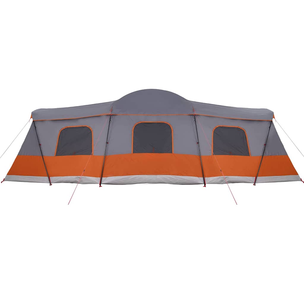 Tent voor 16 personen Grijs en Oranje 680 x 510 x 210 cm is nu te koop bij PeponiXL, paradijselijk wonen!