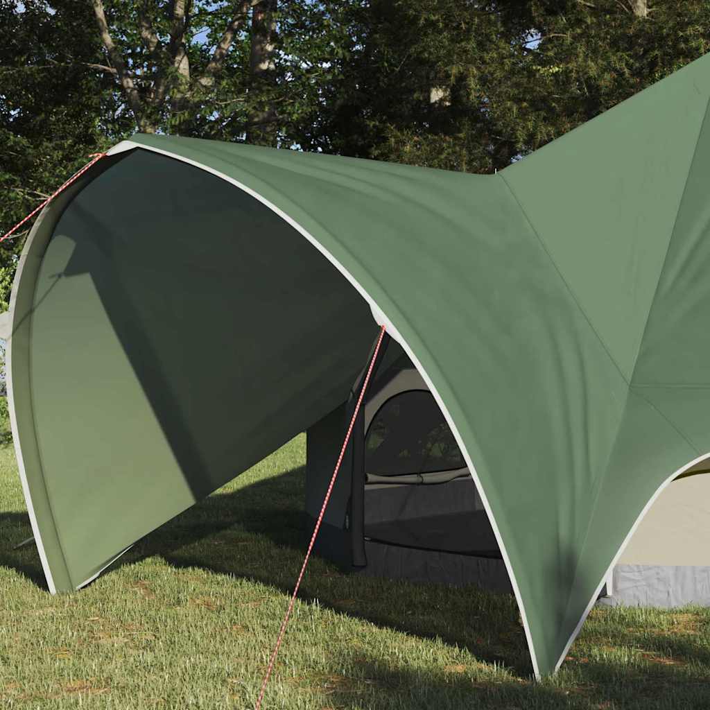 Teepee Tent 3-Person met dak Groen en Grijs 312 x 312 x 197 cm is nu te koop bij PeponiXL, paradijselijk wonen!