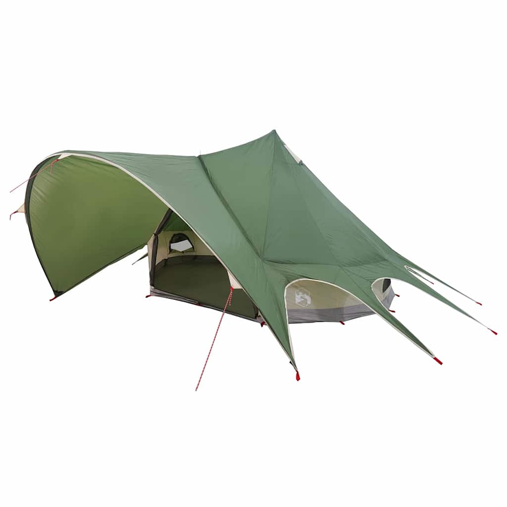 Teepee Tent 3-Person met dak Groen en Grijs 312 x 312 x 197 cm is nu te koop bij PeponiXL, paradijselijk wonen!