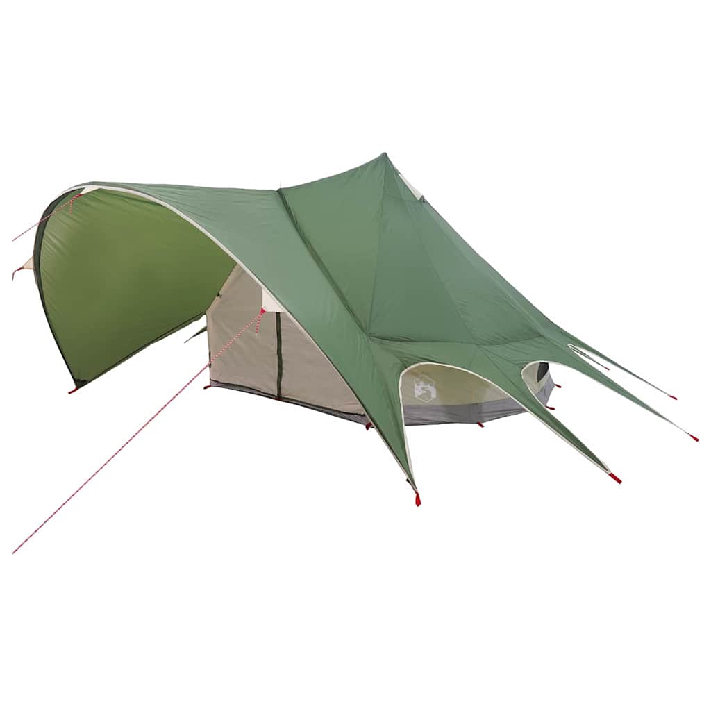 Teepee Tent 3-Person met dak Groen en Grijs 312 x 312 x 197 cm is nu te koop bij PeponiXL, paradijselijk wonen!