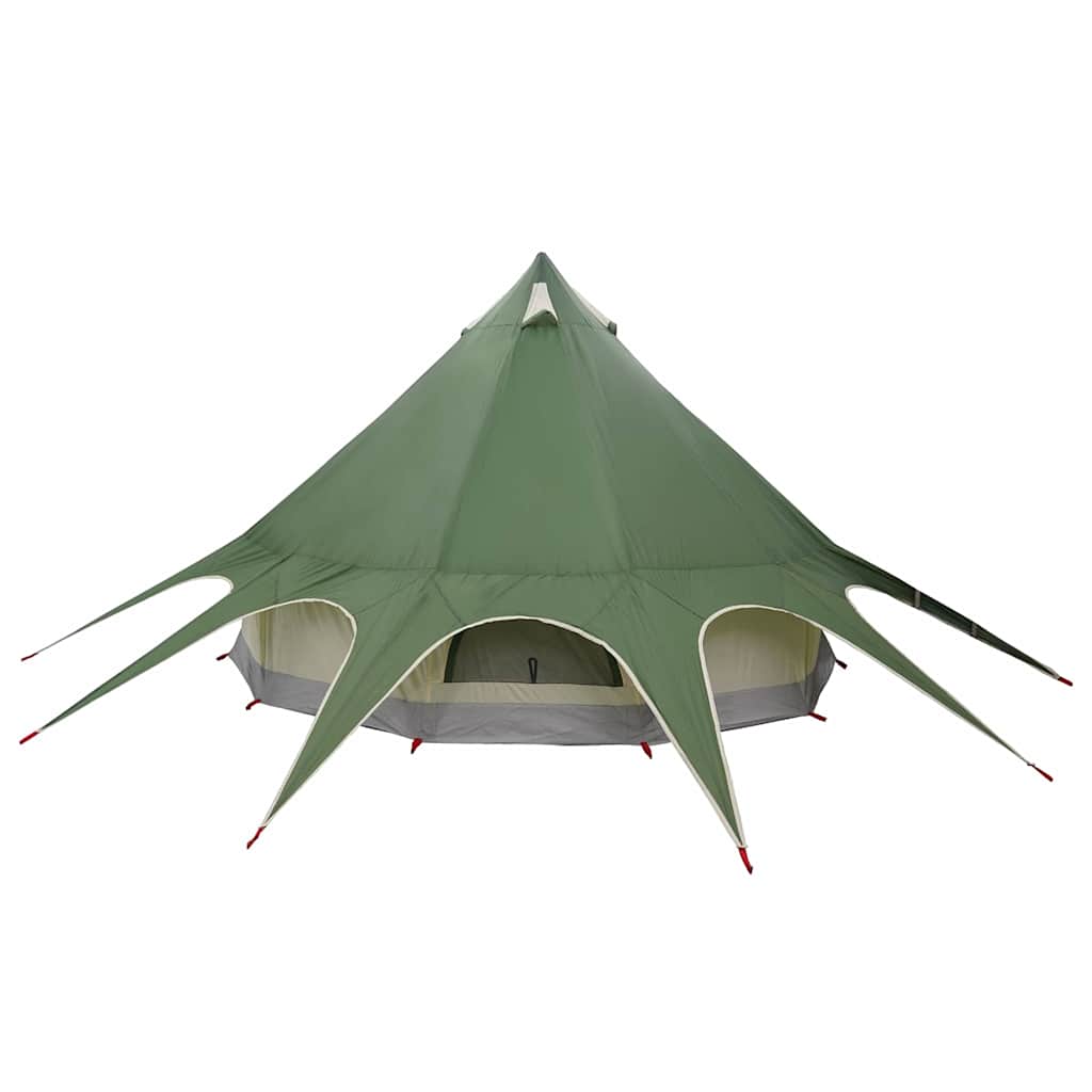 Teepee Tent 3-Person met dak Groen en Grijs 312 x 312 x 197 cm is nu te koop bij PeponiXL, paradijselijk wonen!