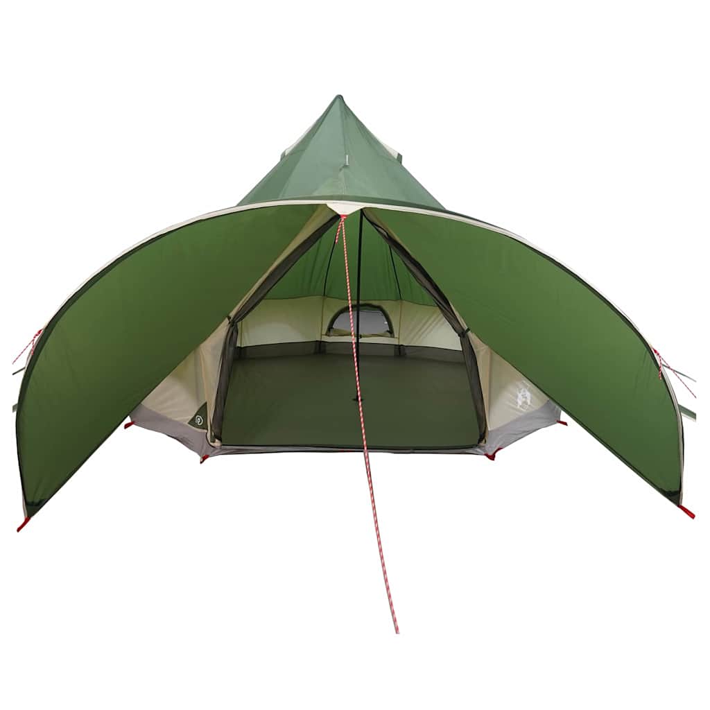 Teepee Tent 3-Person met dak Groen en Grijs 312 x 312 x 197 cm is nu te koop bij PeponiXL, paradijselijk wonen!