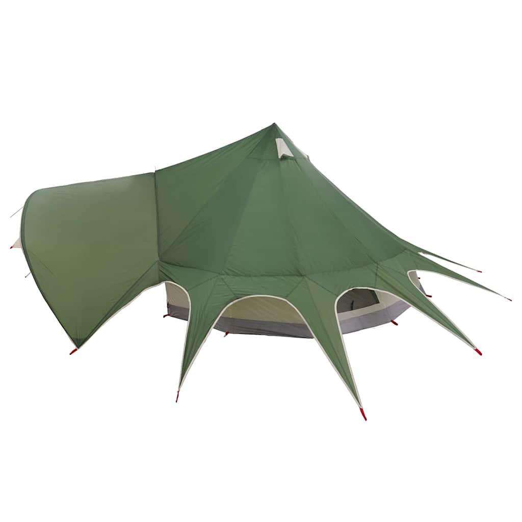 Teepee Tent 3-Person met dak Groen en Grijs 312 x 312 x 197 cm is nu te koop bij PeponiXL, paradijselijk wonen!