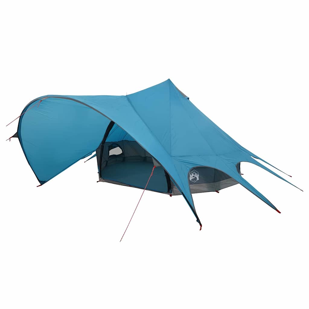 Teepee Tent 3-Person met dak Blauw en Grijs 312 x 312 x 197 cm is nu te koop bij PeponiXL, paradijselijk wonen!