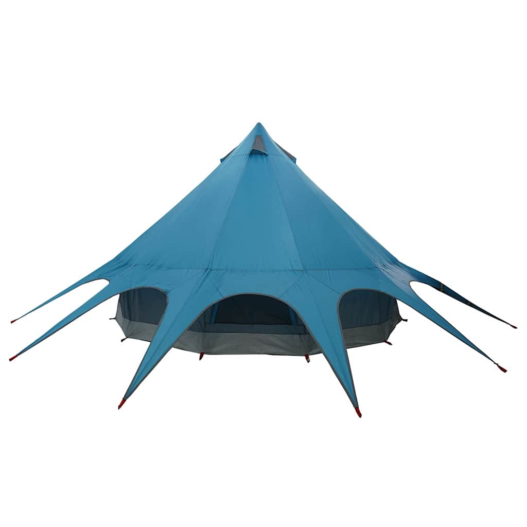 Teepee Tent 3-Person met dak Blauw en Grijs 312 x 312 x 197 cm is nu te koop bij PeponiXL, paradijselijk wonen!