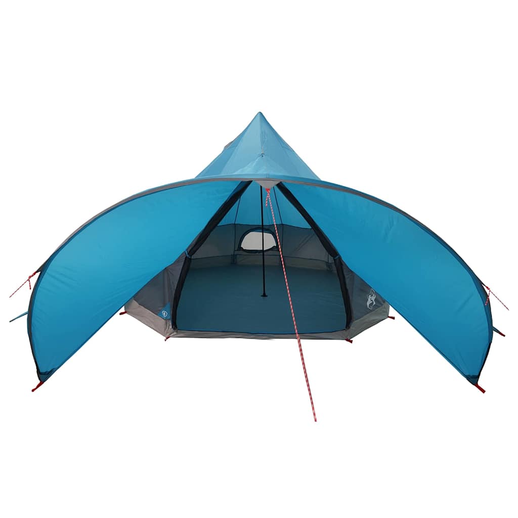Teepee Tent 3-Person met dak Blauw en Grijs 312 x 312 x 197 cm is nu te koop bij PeponiXL, paradijselijk wonen!