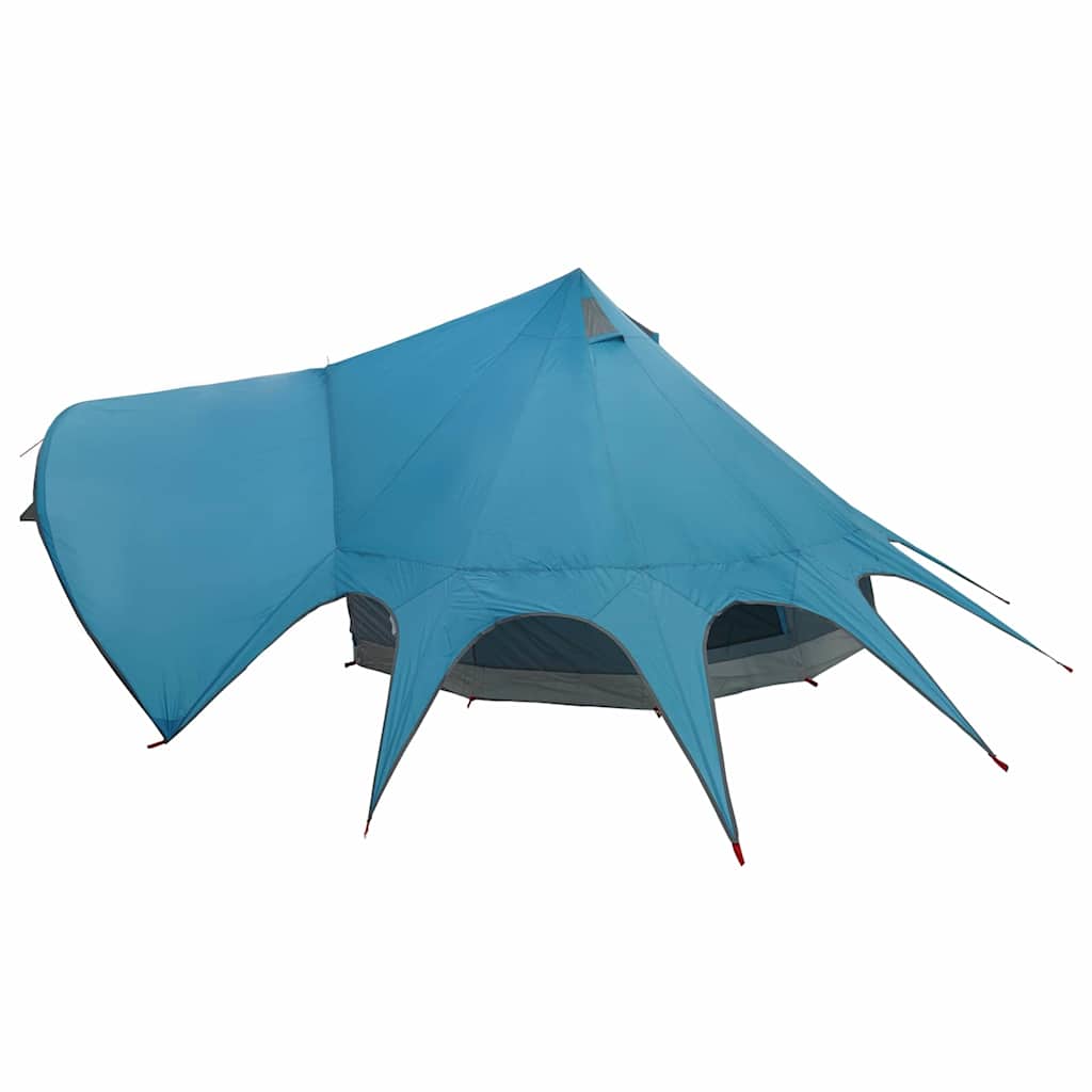 Teepee Tent 3-Person met dak Blauw en Grijs 312 x 312 x 197 cm is nu te koop bij PeponiXL, paradijselijk wonen!