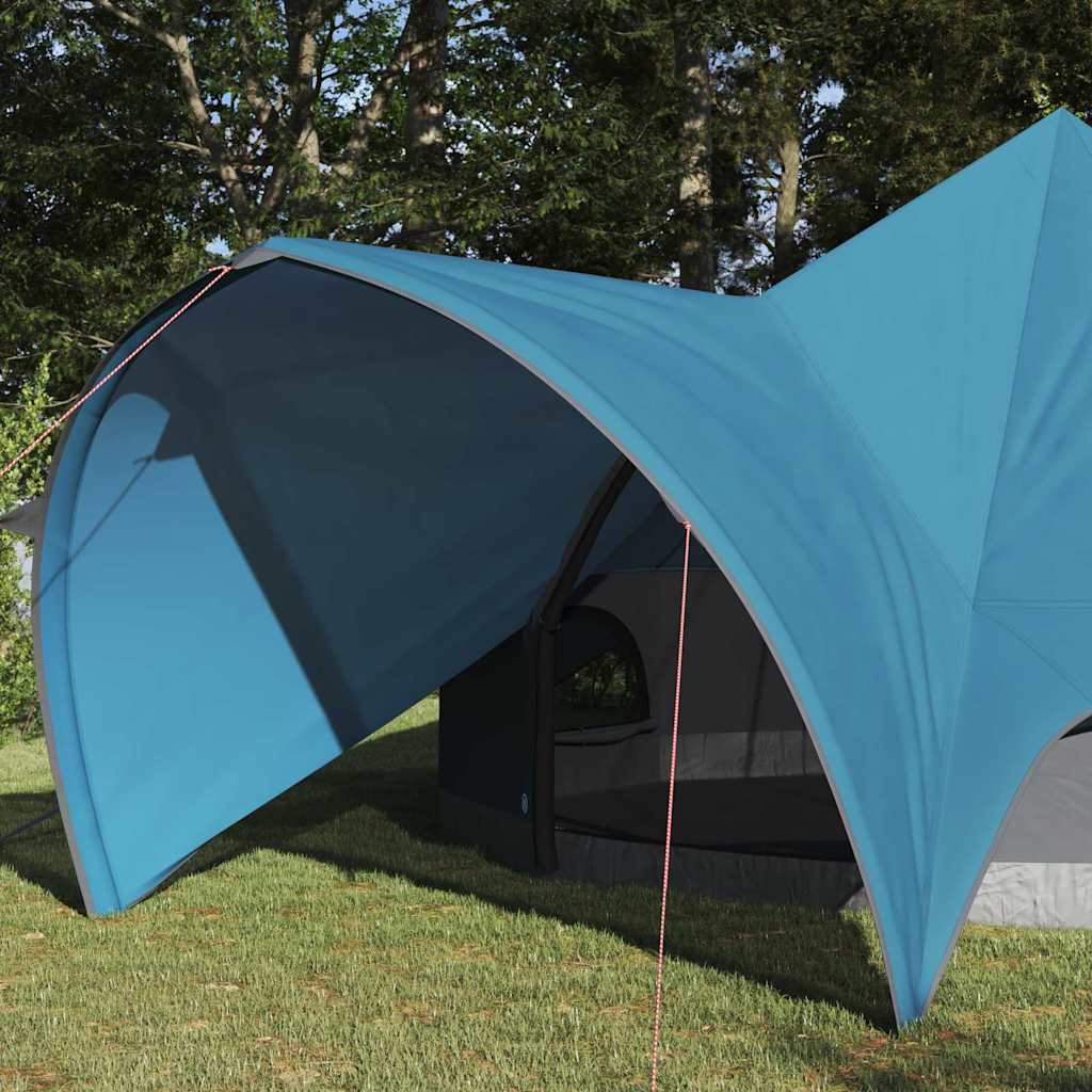 Teepee Tent 5-Person met dak Blauw en Grijs 600 x 600 x 347 cm is nu te koop bij PeponiXL, paradijselijk wonen!