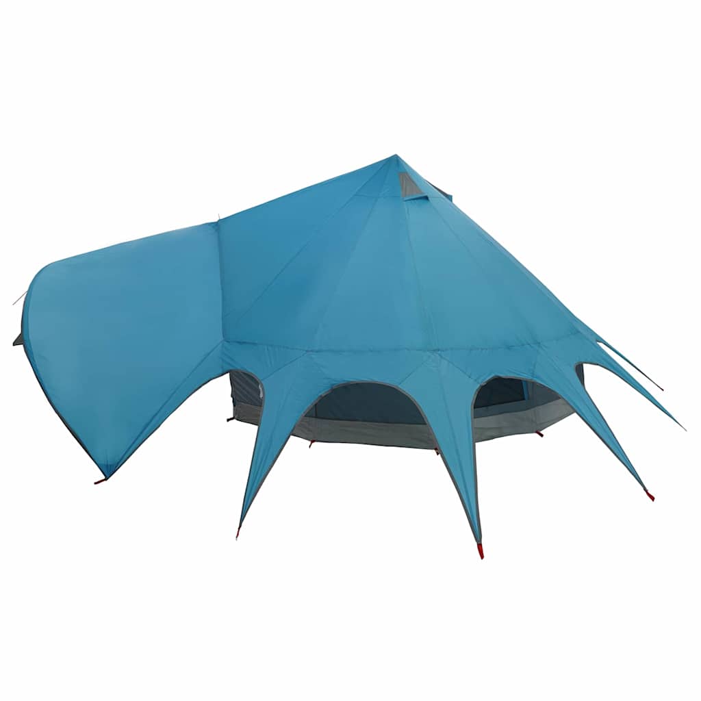 Teepee Tent 5-Person met dak Blauw en Grijs 600 x 600 x 347 cm is nu te koop bij PeponiXL, paradijselijk wonen!