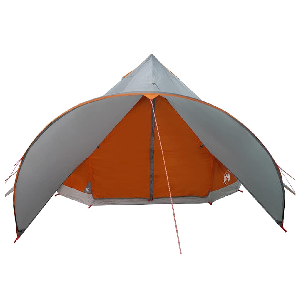 Teepee Tent 5-Person met dak Grijs en Oranje 415 x 415 x 247 cm is nu te koop bij PeponiXL, paradijselijk wonen!