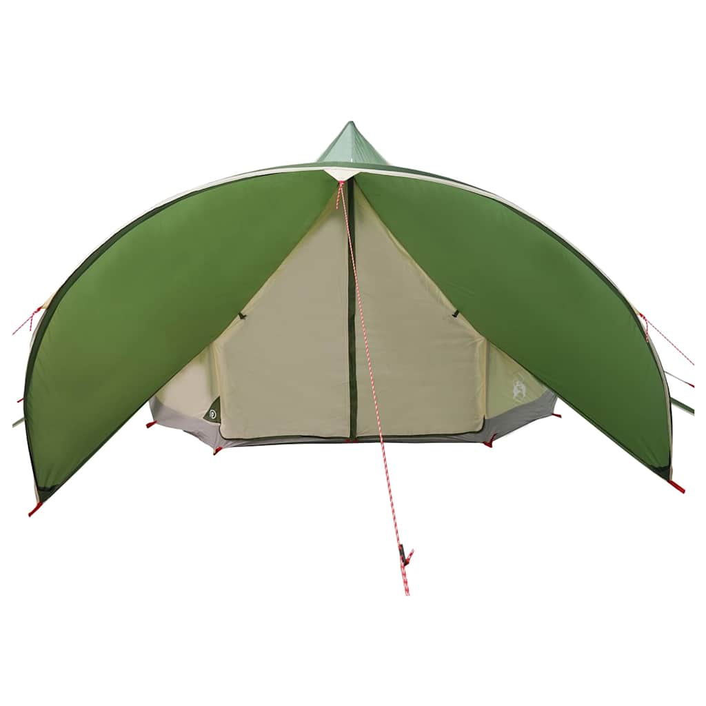 Teepee Tent 7-Persoon met dak Groen en Grijs 600 x 600 x 347 cm is nu te koop bij PeponiXL, paradijselijk wonen!