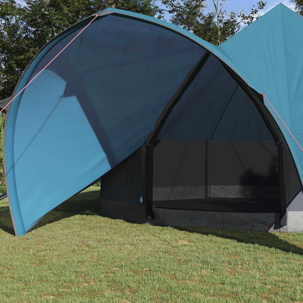 Teepee Tent 7-Persoon met dak Blauw en Grijs 600 x 600 x 347 cm is nu te koop bij PeponiXL, paradijselijk wonen!