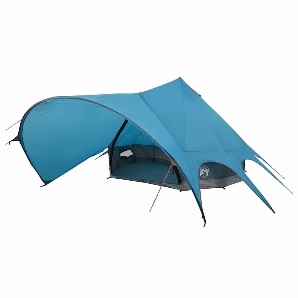 Teepee Tent 7-Persoon met dak Blauw en Grijs 600 x 600 x 347 cm is nu te koop bij PeponiXL, paradijselijk wonen!