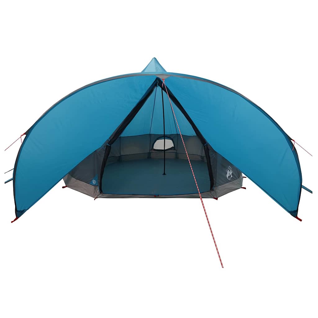 Teepee Tent 7-Persoon met dak Blauw en Grijs 600 x 600 x 347 cm is nu te koop bij PeponiXL, paradijselijk wonen!