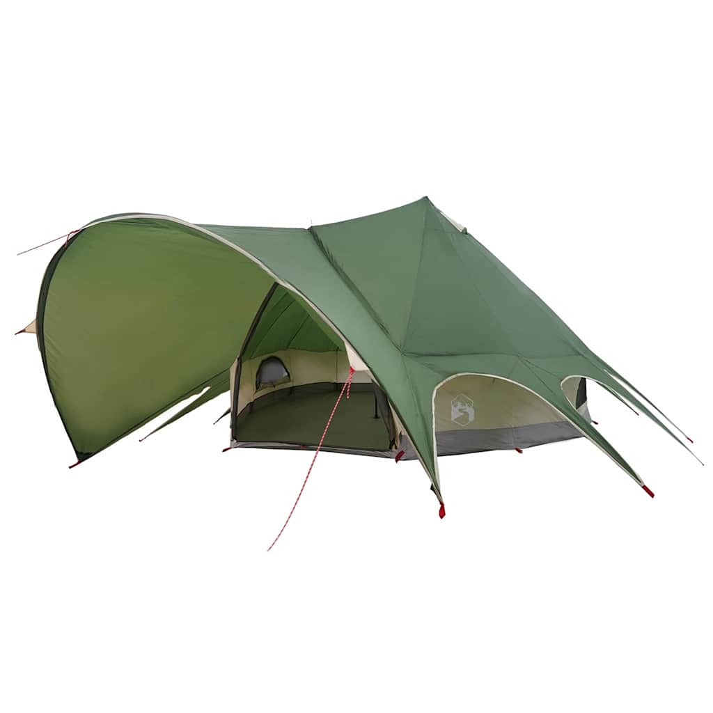 Teepee Tent 9-Person met dak Groen en Grijs 502 x 502 x 297 cm is nu te koop bij PeponiXL, paradijselijk wonen!
