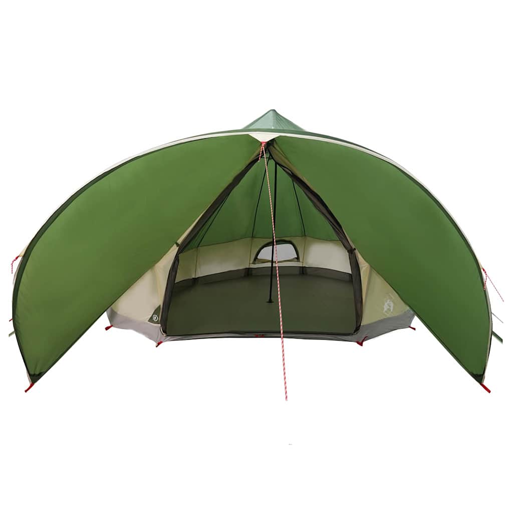 Teepee Tent 9-Person met dak Groen en Grijs 502 x 502 x 297 cm is nu te koop bij PeponiXL, paradijselijk wonen!
