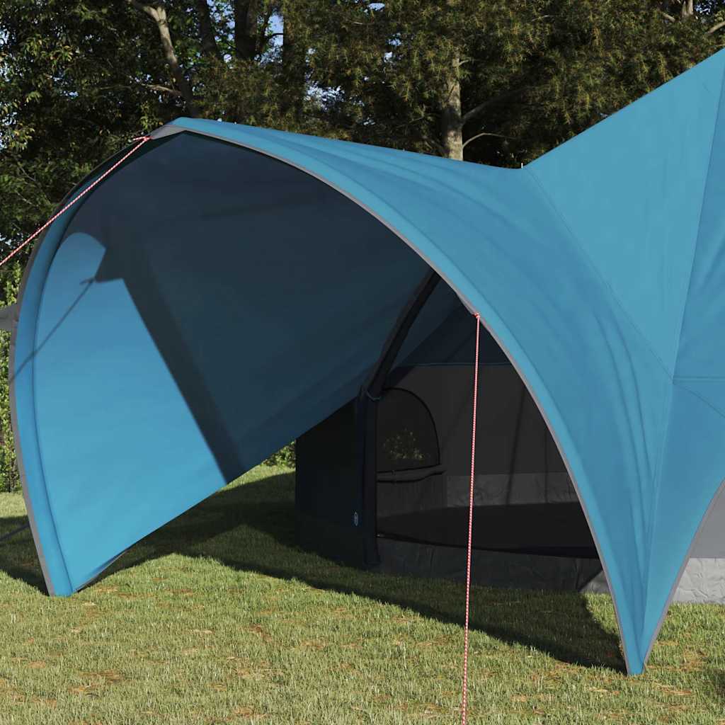 Teepee Tent 9-Person met dak Blauw en Grijs 502 x 502 x 297 cm is nu te koop bij PeponiXL, paradijselijk wonen!