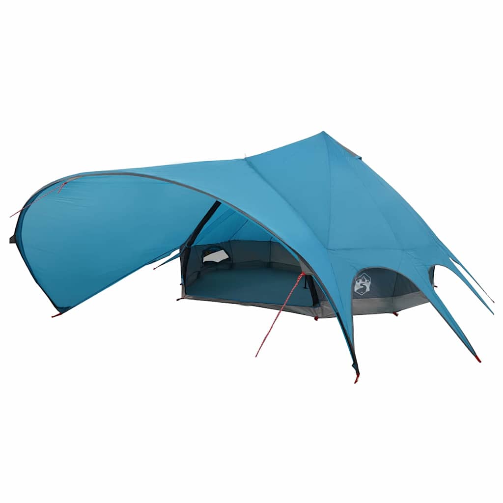 Teepee Tent 9-Person met dak Blauw en Grijs 502 x 502 x 297 cm is nu te koop bij PeponiXL, paradijselijk wonen!