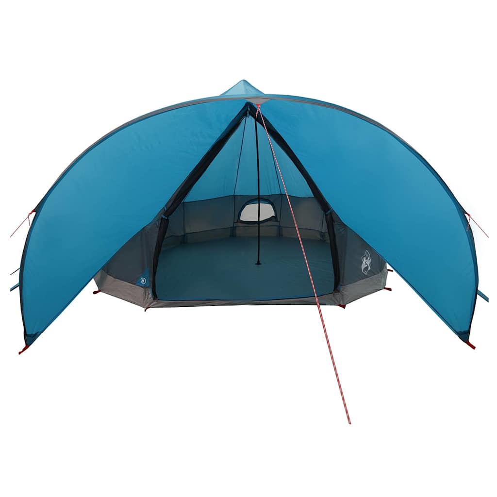 Teepee Tent 9-Person met dak Blauw en Grijs 502 x 502 x 297 cm is nu te koop bij PeponiXL, paradijselijk wonen!