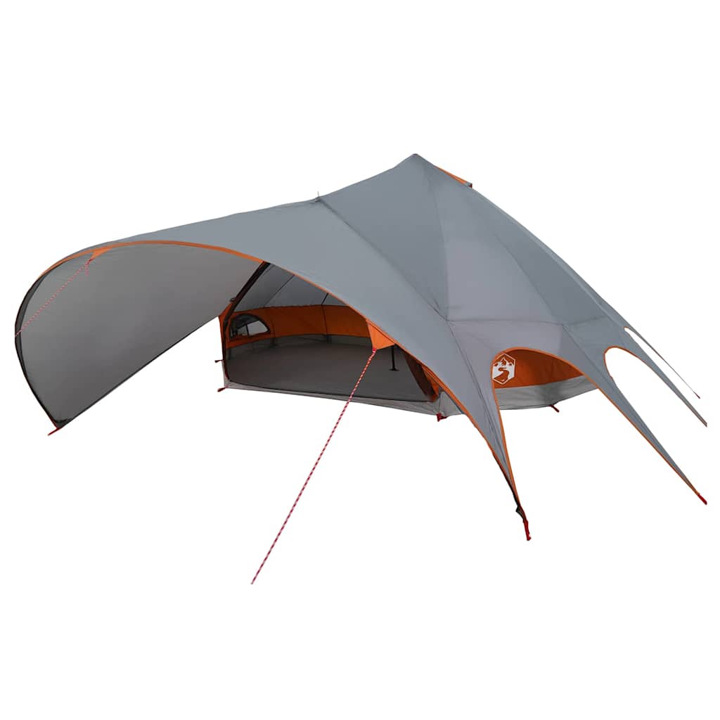 Teepee Tent voor 9 Personen Grijs en Oranje 502 x 502 x 297 cm is nu te koop bij PeponiXL, paradijselijk wonen!
