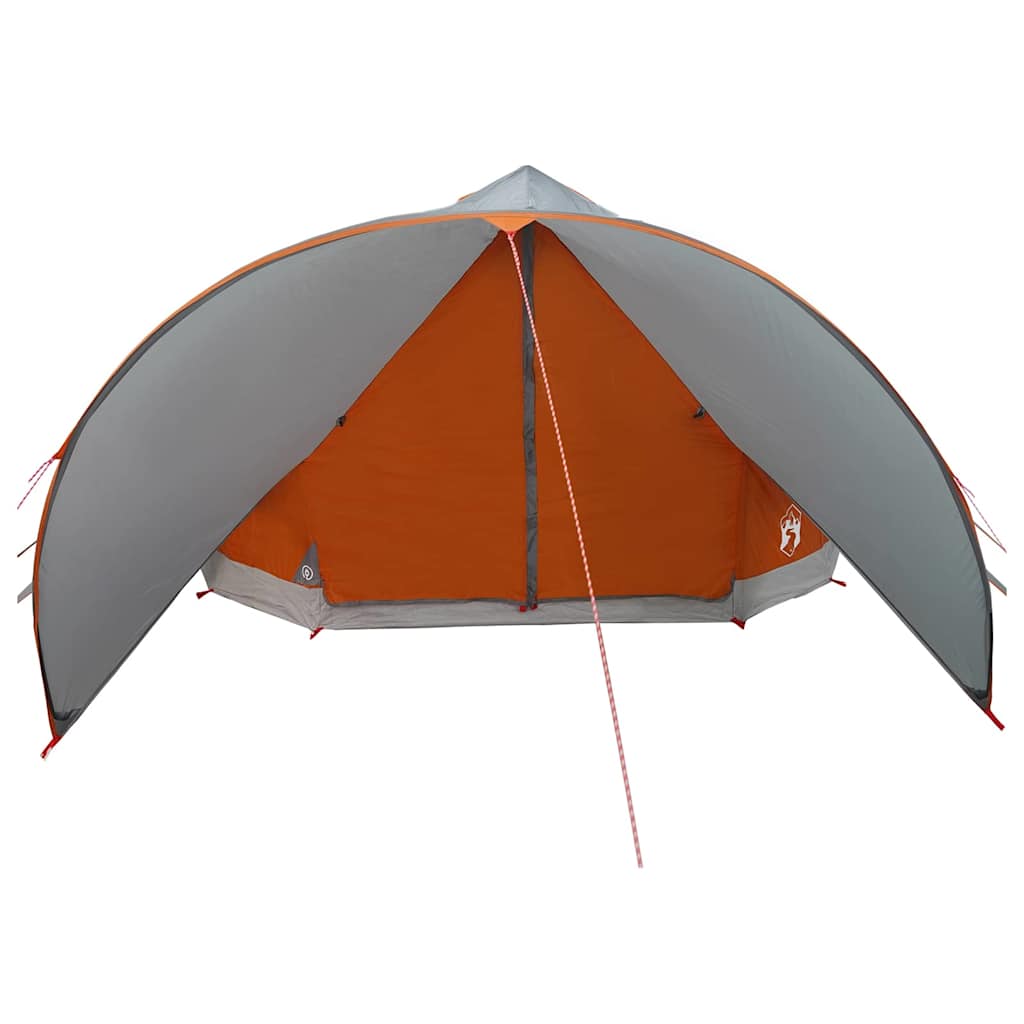 Teepee Tent voor 9 Personen Grijs en Oranje 502 x 502 x 297 cm is nu te koop bij PeponiXL, paradijselijk wonen!