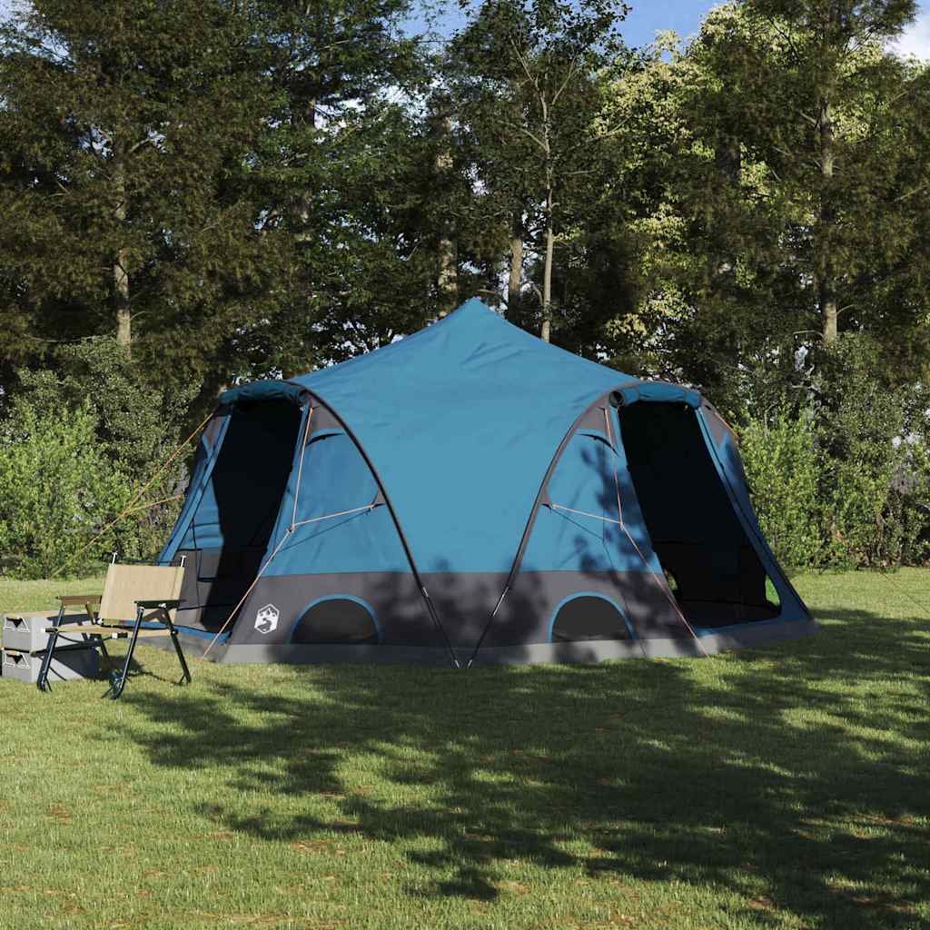 Dome Tent 4-Person met dak met opslag Blauw 505 x 450 x 248 cm is nu te koop bij PeponiXL, paradijselijk wonen!