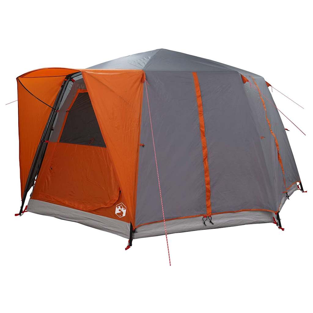 Cabinetent 6-Personen Grijs en Oranje 425 x 396 x 222 cm is nu te koop bij PeponiXL, paradijselijk wonen!
