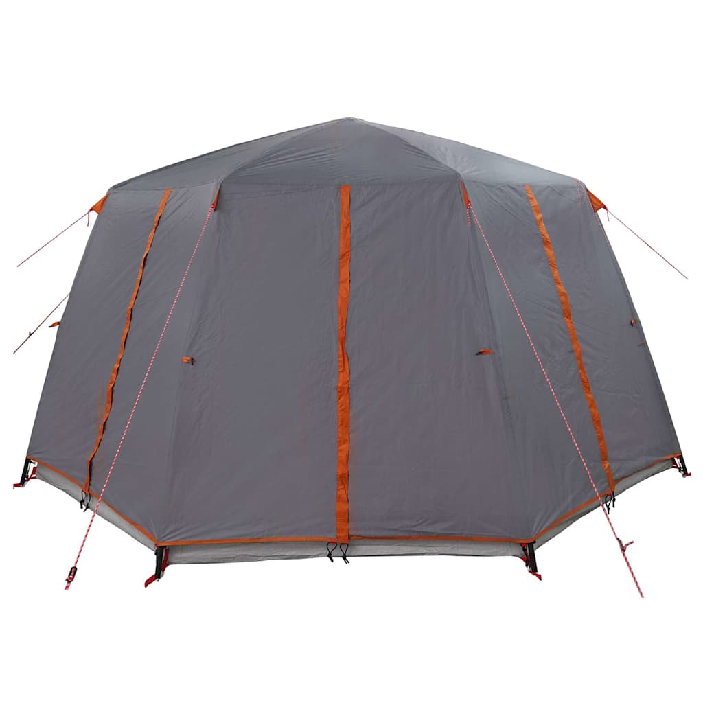 Cabinetent 6-Personen Grijs en Oranje 425 x 396 x 222 cm is nu te koop bij PeponiXL, paradijselijk wonen!