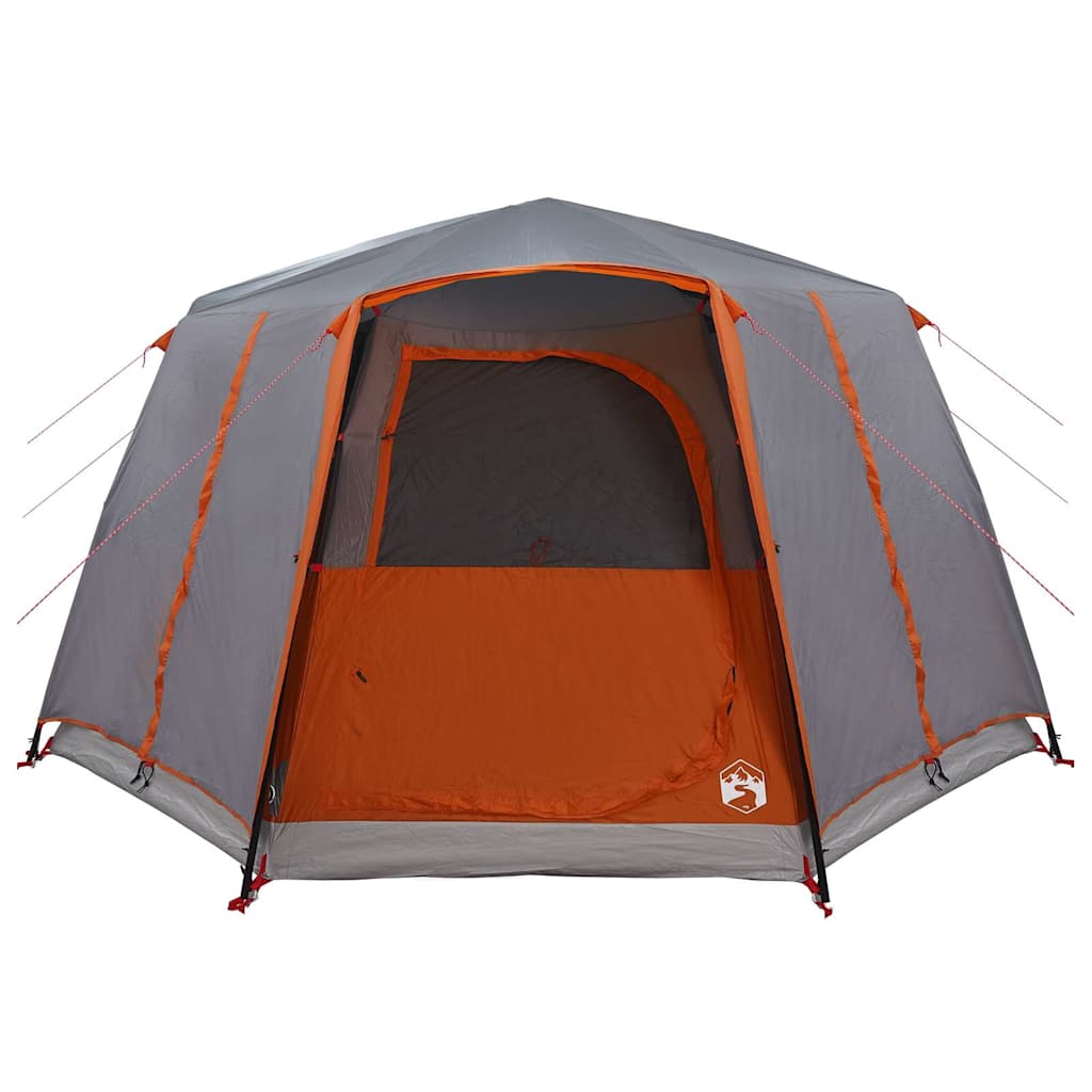Cabinetent 6-Personen Grijs en Oranje 425 x 396 x 222 cm is nu te koop bij PeponiXL, paradijselijk wonen!
