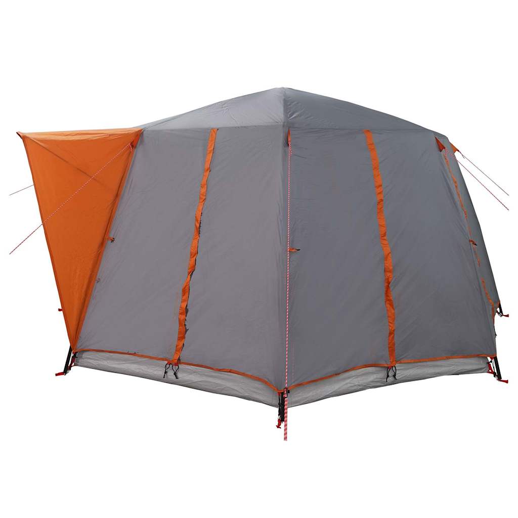 Cabinetent 6-Personen Grijs en Oranje 425 x 396 x 222 cm is nu te koop bij PeponiXL, paradijselijk wonen!
